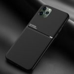 Minimalist Business Style Leather Coated TPU Phone Case for iPhone 11 Pro 5.8 inch – Black