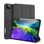 DUX DUCIS Tri-fold Stand PU Leather Tablet Shell with Pen Holder for Apple iPad Pro 11-inch (2020) / (2018) – Black