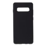 Carbon Fiber Texture TPU Soft Cover for Samsung Galaxy S10 Plus – Black