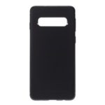 For Samsung Galaxy S10 Flexible TPU Protection Case with Carbon Fiber Texture – Black