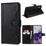 KAIYUE Leather Stand Case with Card Slots for Samsung Galaxy S20 – Black