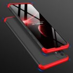 GKK Detachable 3-Piece Protective Matte PC Case Shell for Samsung Galaxy A51 – Black / Red