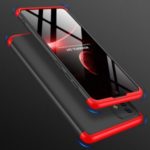 GKK Detachable 3-Piece Matte Hard PC Back Case for Samsung Galaxy A71 – Red/Black