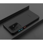 Matte Skin Plastic+TPU Phone Case for Samsung Galaxy S20 Ultra – Black