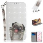Pattern Printing Light Spot Decor Magnetic Leather Wallet Case for Samsung Galaxy A81/Note 10 Lite – Dog