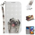 Light Spot Decor Pattern Printing Leather Case Phone Cover for Samsung Galaxy A21 – Dog