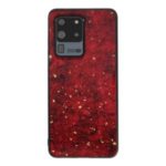 Epoxy Gold-stamping TPU Phone Case for Samsung Galaxy S20 Ultra – Red