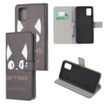 Pattern Printing Wallet Leather Phone Case for Samsung Galaxy A41 (Global Version) – Don’t Touch My Cell Phone