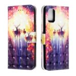 Light Spot Decor Pattern Printing Leather Case for Samsung Galaxy A41 (Global Version) – Elks