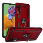 Hybrid PC TPU Kickstand Armor Phone Case for Samsung Galaxy A90 5G – Red