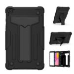 Foldable Kickstand Contrast Color Anti-dust PC Silicone Tablet Shell for Samsung Galaxy Tab A 8.0 Wi-Fi (2019) SM-T290 – All Black
