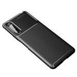 Carbon Fiber Skin TPU Unique Case for Sony Xperia 10 II – Black
