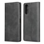 Auto-absorbed Leather Wallet Case for Sony Xperia 10 II – Black