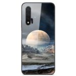 Pattern Printing Glass Back + TPU Hybrid Case for Huawei nova 6 5G Version – White Planet