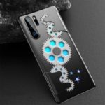 Wheel Gear Design Plastic Phone Case for Huawei P30 Pro – Black/Silver