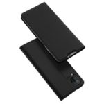 DUX DUCIS Skin Pro Series Leather Stand Case Protective Cover for Huawei P40 lite/nova 6 SE/Nova 7i – Black