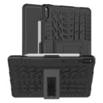 Cool Tyre Kickstand PC + TPU Tablet Cover for Huawei MatePad Pro 10.8 inch – Black