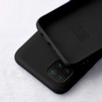 X-LEVEL Anti-Drop Liquid Silicone Phone Back Case for Huawei nova 6 SE/Nova 7i/P40 Lite – Black