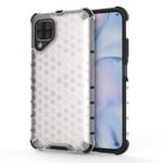 Honeycomb Pattern Shock-proof TPU + PC Combo Case for Huawei P40 lite/Nova 7i/nova 6 SE – White