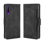 Multiple Card Slots Leather Wallet Stand Case for Huawei Y9s / Honor 9X Pro / P Smart Pro (2019) / Honor 9X (For China) – Black