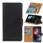 PU Leather Flip Cover Wallet Stand Phone Casing for Huawei P40 Pro+ – Black