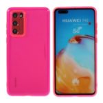 Iridescent TPU Shell Phone Soft Case for Huawei P40 – Rose