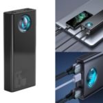 BASEUS 30000mAh Power Bank Fast Charging Charger Digital Display Screen Portable Charger – Black