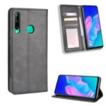 Magnetic Retro Surface Leather with Wallet Shell for Huawei P40 lite E/Y7p – Black