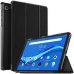Tri-fold Stand Leather Tablet Protective Cover for Lenovo Tab M10 Plus 10.3-inch – Black