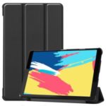 Tri-fold Leather Stand Case for Lenovo Tab M8 FHD 8705 – Black