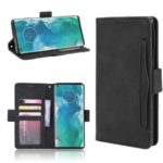 Wallet Leather Stand Case with Multiple Card Slots for Motorola Edge Plus – Black