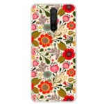 Pattern Printing Soft TPU Phone Cover for Xiaomi Redmi K30 – Red Flower