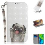 Light Spot Decor Patterned Leather Case Wallet Phone Shell for Xiaomi Mi 10/10 Pro – Dog