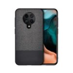 Splicing Cloth Texture PU Leather + PC + TPU Cover Hybrid Case for Xiaomi Redmi K30 Pro – Black