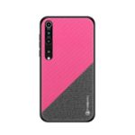 PINWUYO Honor Series PU Leather Coated PC + TPU Cover for Xiaomi Mi 10/Mi 10 Pro – Rose