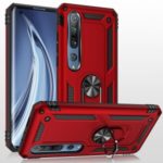 Protection PC TPU Combo Kickstand Armor Cell Phone Cover for Xiaomi Mi 10 Pro – Red