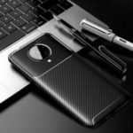 Drop Resistant Carbon Fiber TPU Cover for Xiaomi Redmi K30 Pro – Black