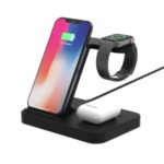 F15 3-in-1 Wireless Charger Stand Qi 15W Fast Charging Station for Phone / iWatch / AirPods
