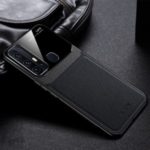 Hybrid PU Leather + TPU + Acrylic Mobile Phone Cover for VIVO Z6 – Black