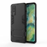 Cool Guard PC + TPU Hybrid Case with Kickstand for Oppo Find X2 – Black