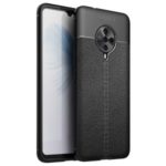 Litchi Surface TPU Back Case for vivo S6 – Black