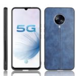 PU Leather Coated PC + TPU Protection Case for vivo S6 – Blue