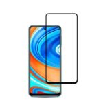 MOCOLO Silk Printing Anti-explosion Tempered Glass Full Size Screen Protector [Full Glue] for Xiaomi Redmi Note 9 Pro/Redmi Note 9 Pro Max – Black