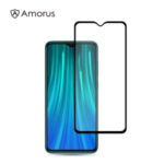 AMORUS Silk Printing Anti-explosion Tempered Glass Film Full Screen [Full Glue]for Xiaomi Redmi Note 8 Pro