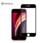 AMORUS Full Coverage 3D Curved Full Glue Tempered Glass Screen Film for iPhone SE (2nd Generation)