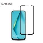 AMORUS Silk Printing Anti-explosion Tempered Glass Full Screen Film [Full Glue] for Huawei P40 lite/Nova 7i/Nova 6 SE