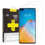2Pcs/Set ITIETIE 2.5D 9H Tempered Glass Screen Protector for Huawei P40