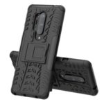 Solid PC + TPU Combo Case with Kickstand for OnePlus 8 Pro – Black