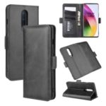 Magnetic PU Leather Wallet Mobile Phone Case Flip Cover for OnePlus 8 – Black