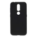 Carbon Fiber TPU Cell Phone Case for Nokia 4.2 (2019) – Black